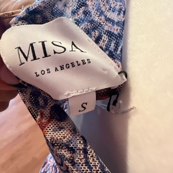 NWT MISA women's size‎ small Aries Midi dress with side cutout and slit - Picture 12 of 13